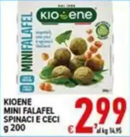 Iper Triscount Kioene mini falafel spinaci e ceci offerta