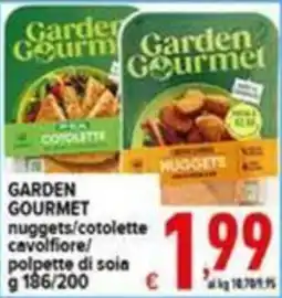 Iper Triscount Garden Gourmet nuggets/cotolette cavolfiore/polpette di soia offerta