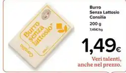 Iper Triscount Burro senza lattosio Consilia offerta