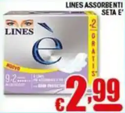 Sacoph Lines assorbenti seta e' offerta