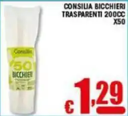 Sacoph Consilia bicchieri trasparenti offerta