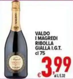 Iper Triscount Valdo i magredi ribolla gialla i.g.t. offerta