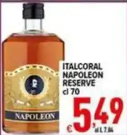 Iper Triscount Italcoral Napoleon Reserve offerta