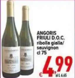 Iper Triscount Angoris Friuli D.O.C. ribolla gialla/sauvignon offerta