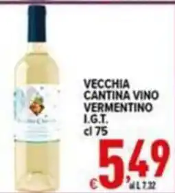 Iper Triscount Vecchia Cantina Vino Vermentino I.G.T. offerta