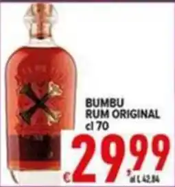 Iper Triscount Bumbu rum original offerta