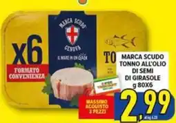 Iper Triscount Marca Scudo tonno all'olio di semi di girasole offerta