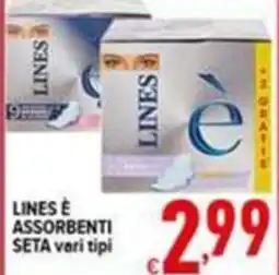 Iper Triscount Lines è assorbenti seta offerta
