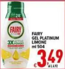 Iper Triscount Fairy gel platinum limone offerta