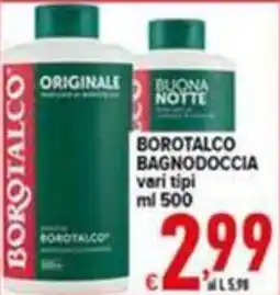 Iper Triscount Borotalco bagnodoccia offerta