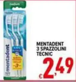 Iper Triscount Mentadent 3 spazzolini tecnici offerta