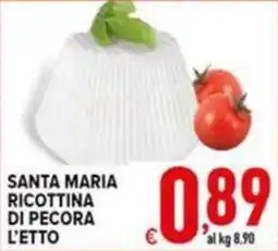 Iper Triscount Santa Maria ricottina di pecora l'etto offerta