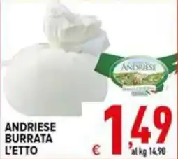 Iper Triscount Andrieese Burrata offerta