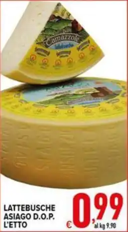 Iper Triscount Lattebusche Asiago D.O.P. offerta