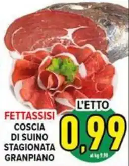 Iper Triscount Fettassisi coscia di suino stagionata granpiano offerta