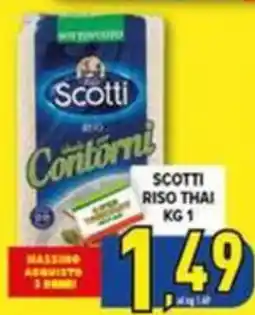 Iper Triscount Scotti Riso Thai offerta