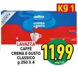 Iper Triscount Lavazza caffè crema e gusto classico offerta