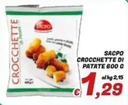 Idromarket Sacpo crocchette di patate offerta