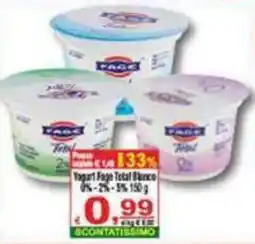 CTS Supermercati Yogurt Fage Total Bianco offerta