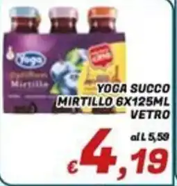 Idromarket Yoga succo mirtillo offerta