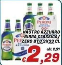 Idromarket Nastro azzurro birra classica/zero offerta