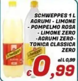 Idromarket Schweppes agrumi limone pompelmo rosa limone zero agrumi zero tonica classica zero offerta