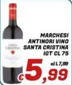 Idromarket Marchesi Antinori Vino Santa Cristina offerta