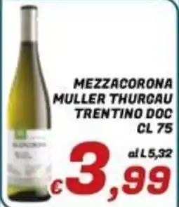 Idromarket Mezzacorona Muller Thurgau offerta