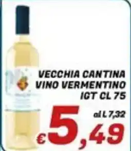 Idromarket Vecchia Cantina Vino Vermentino offerta