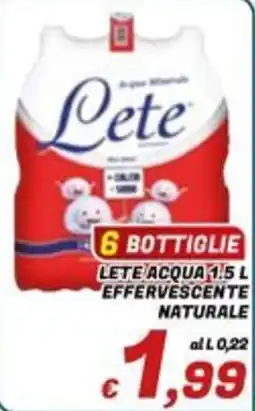 Idromarket Lete acqua naturale offerta