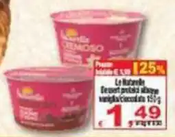 CTS Supermercati Le Naturelle Dessert proteici al cioccolato offerta