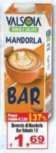 CTS Supermercati Beveranda di Mandorla Bar Valsola offerta
