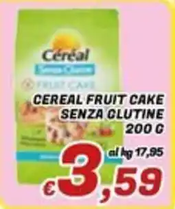 Idromarket Céréal Cereal Fruit Cake Senza Glutine offerta