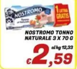 Idromarket Nostromo tonno naturale offerta