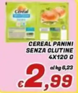 Idromarket Cereal panini senza glutine offerta