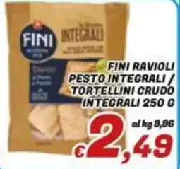 Idromarket Fini ravioli pesto integrali / tortellini crudo integrali offerta