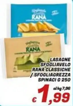 Idromarket Lasagne sfogliavelo rana classiche offerta