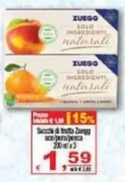 CTS Supermercati Succhi di frutta Zuegg offerta