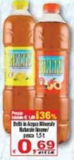 CTS Supermercati Bottiglia in Acqua Minerale Naturale Frizzante offerta