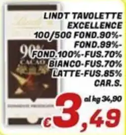 Idromarket Lindt Tavolette Excellence offerta