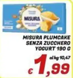 Idromarket Misura plumcake senza zucchero yogurt offerta