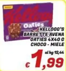 Idromarket Kellogg's Barrette Avena Oaties Choco - Miele offerta