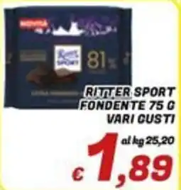 Idromarket Ritter Sport fondente offerta