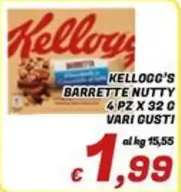 Idromarket Kellogg's Barrette Nutty offerta