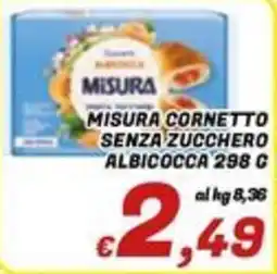 Idromarket Misura cornetto albicocca senza zucchero offerta