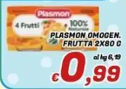 Idromarket Plasmon omogen. frutta 2x80 c offerta