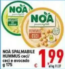 Iper Triscount NOÀ spalmabile hummus ceci offerta