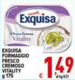 Iper Triscount Exquisa Formaggio Fresco Cremoso Vitality offerta