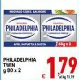 Iper Triscount Philadelphia Twin offerta