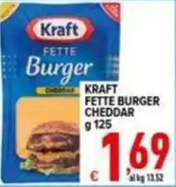 Iper Triscount Kraft Fette Burger Cheddar offerta